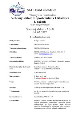 Všetky bližšie informácie nájdete na tomto odkaze