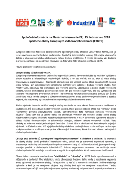 Spoločn&aacute; inform&aacute;cia na Plen&aacute;rne hlasovanie EP, 15
