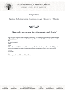 Sutaz 2017 - spojen&aacute; &scaron;kola intern&aacute;tna n&aacute;mestovo