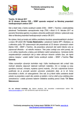 DEMY spoznala - Trenčiansky samospr&aacute;vny kraj