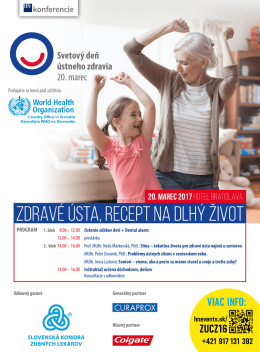 Zdrav&eacute; &uacute;sta, recept na dlh&yacute; život
