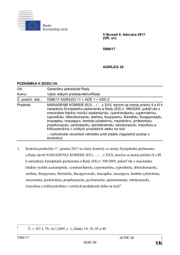 5986/17 zk/MC/ah 1 DGB 2B 1. Komisia predložila 17. januára 2017