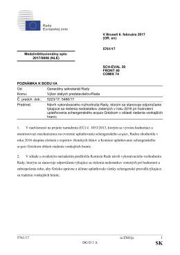 5761/17 ic/ZSO/js 1 DG D 1 A 1. V nadväznosti na prijatie nariadenia