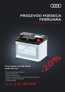 Pravi izbor za Va&scaron; Audi Audi Servis.