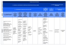 Ciljevi, prioriteti, aktivnosti, mjere, projekti