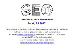 Otvoreni dan geologije