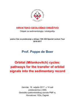 pathways for the transfer of orbital signals into the sedimentary record