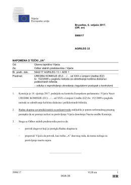 5990/17 VLR/sm 1 DGB 2B 1. Komisija je 18. siječnja 2017
