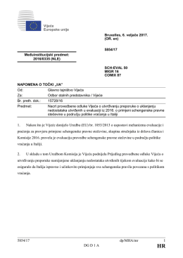 5854/17 dp/MHA/mr 1 DG D 1 A 1. Nakon što je Vijeće donijelo