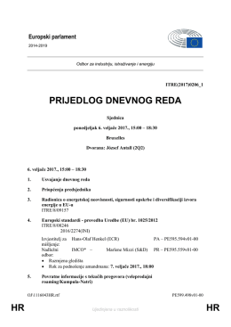HR HR PRIJEDLOG DNEVNOG REDA