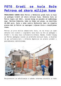 FOTO Gradi se kuća Bože Petrova od skoro milijun kuna