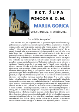 ŽUPNI LISTIĆ BROJ 21 godina treća