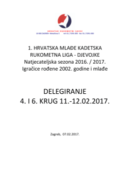 DELEGIRANJE 4. I 6. KRUG 11.