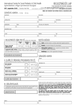 regisztr&aacute;ci&oacute;s lap