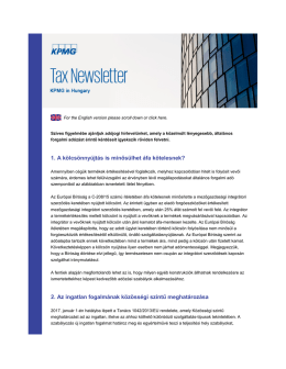 TNF Tax Newsletter