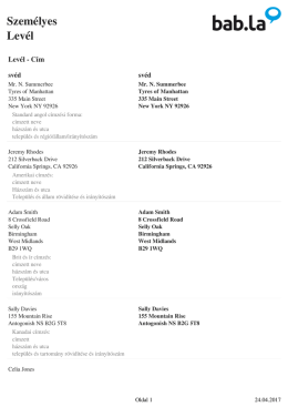 Szem&eacute;lyes Lev&eacute;l