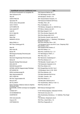 C&eacute;ges kapcsolatok