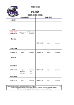 U10 - MAC Budapest Jégkorong Akadémia