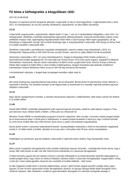 Fő t&eacute;ma a k&ouml;lts&eacute;gvet&eacute;s a k&ouml;zgyűl&eacute;sen (&eacute;lő)