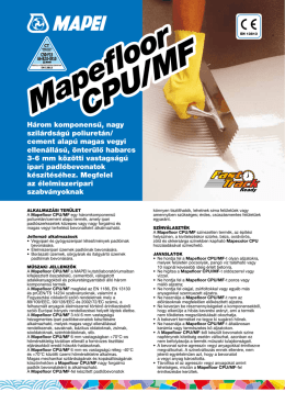 Mapefloor CPU/MF Mapefloor CPU/MF