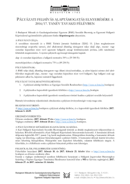 Alaptámogatás pályázat kiírás 2016/17/2