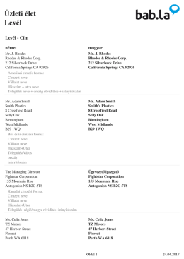 &Uuml;zleti &eacute;let Lev&eacute;l