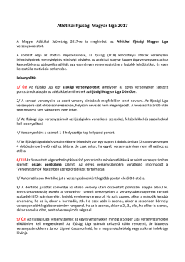 Atl&eacute;tikai Ifj&uacute;s&aacute;gi Magyar Liga 2017