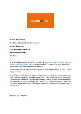 2+1 akció az Álomgyár Kiadó sikerkönyveire!