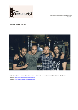 Heartkiller - FEAR Friss klip!