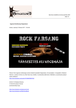 Ingyenes Rockfarsang V &aacute;rgesztesen