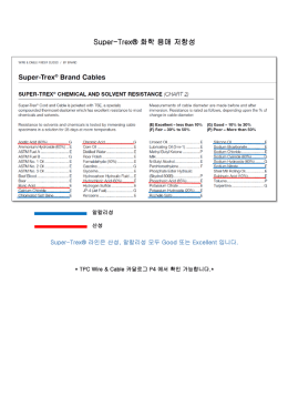 Super-Trex&reg; 화학 용매 저항성