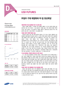 [USD선물] 트럼프 기대 재점화와 미