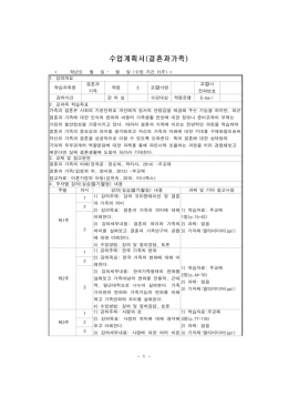 수업계획서(고대근동의역사와종교)