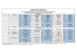 B&Atilde;&frac14;t&Atilde;&frac14;nleme S&Auml;&plusmn;nav Programlar&Auml;&plusmn; (Derslikli)