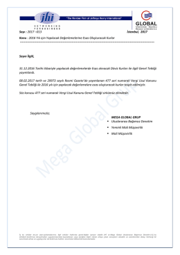 2016 Yılı i&ccedil;in Yapılacak Değer..