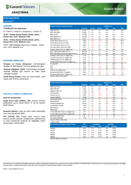 EKONOMİ HABERLERİ SEKT&Ouml;R ve ŞİRKET
