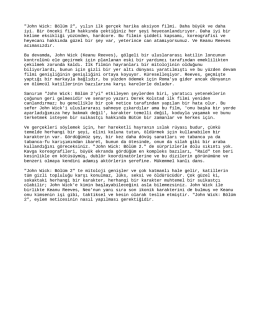Jhon wick 2 konusu pdf