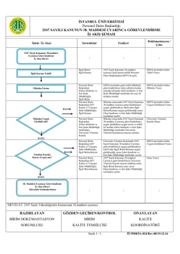 PDB-İA-024-00 2547 Sayılı Kanunun 38. Maddesi Uyarınca