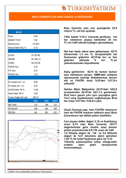 g&uuml;nl&uuml;k b&uuml;lten - Turkborsa.net