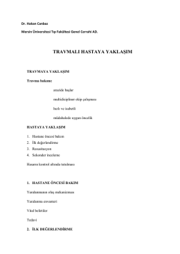 travmalı hastaya yaklaşım