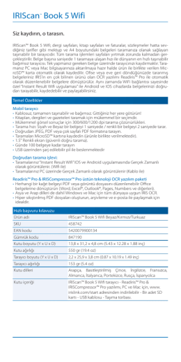 IRIScan&trade; Book 5 Wifi