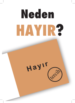 "Neden HAYIR" kitap&ccedil;ığının pdf formatı i&ccedil;in tıklayınız