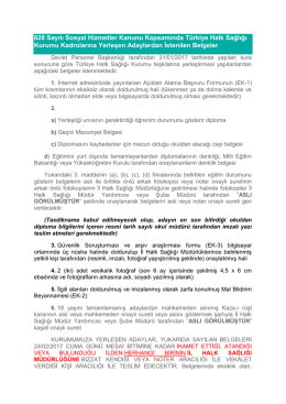 828 Sayılı Sosyal Hizmetler Kanunu Kapsamında