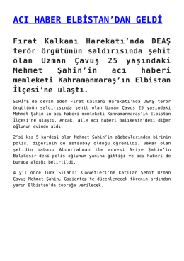 dan geldi - MarasHaber.Net