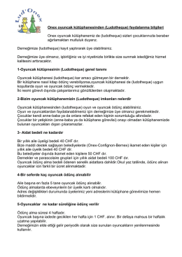 Onex oyuncak kütüphanesinden (Ludotheque