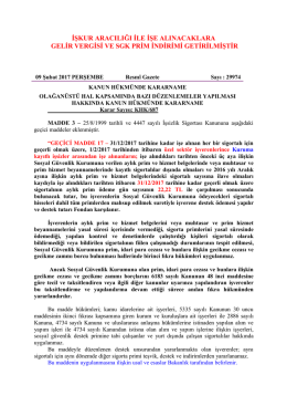 işkur aracılığı ile işe alınacaklara gelir vergisi ve sgk prim