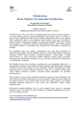İnsan Hakları Savunucuları Konferansı - ab