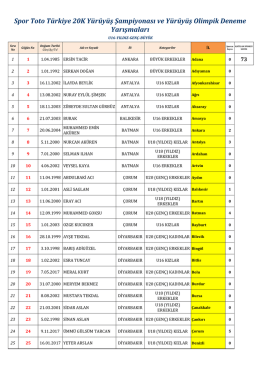 antalya 11 şubat y&uuml;r&uuml;y&uuml;ş katılım listesi