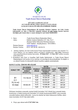 Toplu Konut İdaresi Başkanlığı B1 2+1 75,10 m2 43