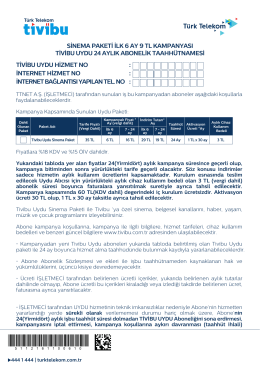 sinema paketi ilk 6 ay 9 tl kampanyası tivibu uydu 24 aylık abonelik